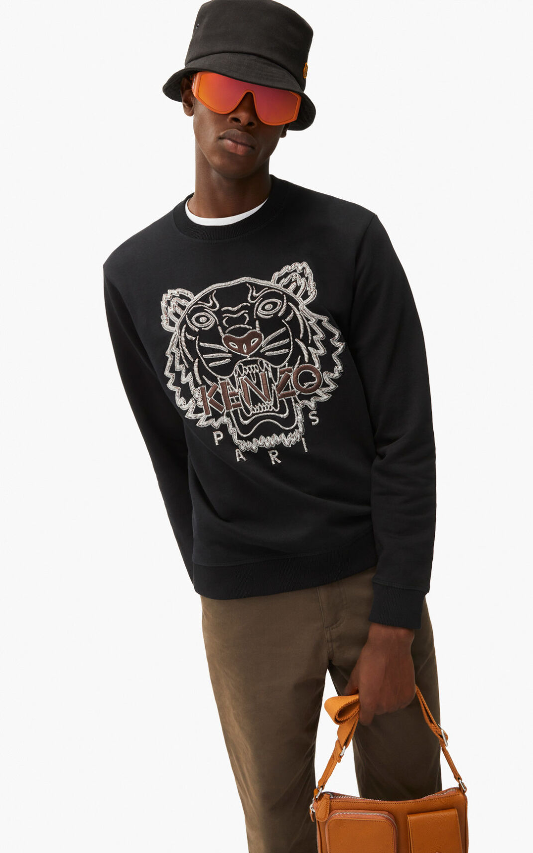 Kenzo Tiger Moška Puloverji Črna SI-3788156